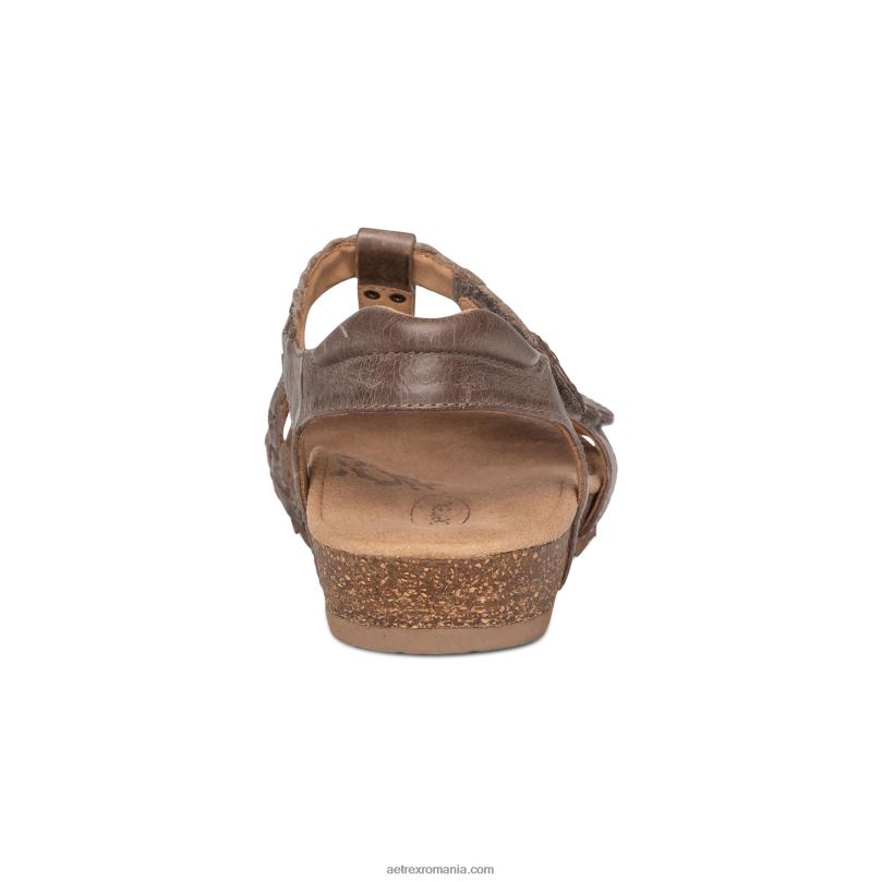 sandale gladiator reglabile reese femei Aetrex taupe 2BV6V92