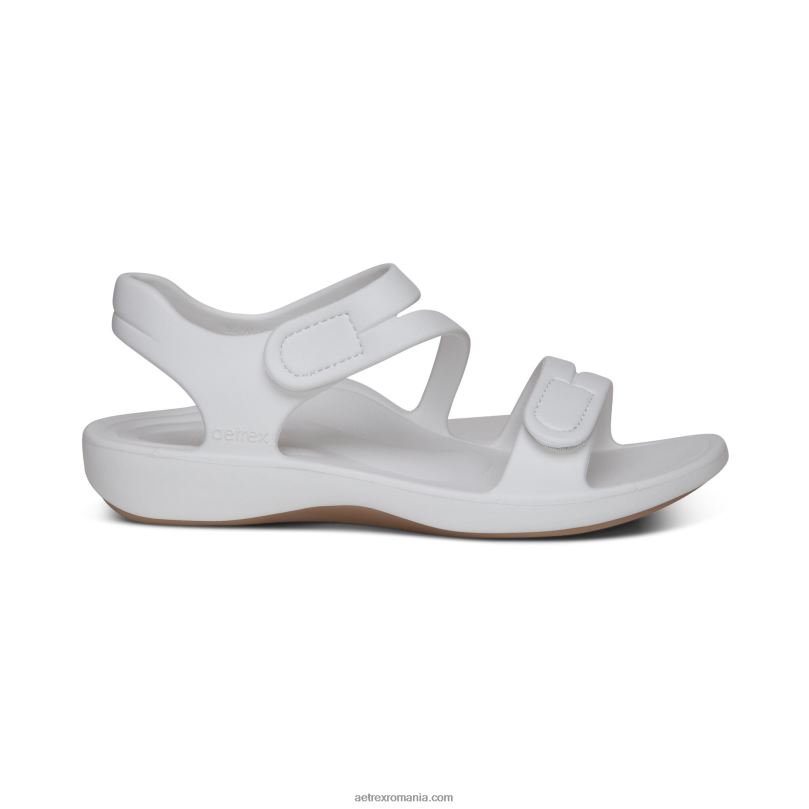sandale sport jillian femei Aetrex alb 2BV6V164