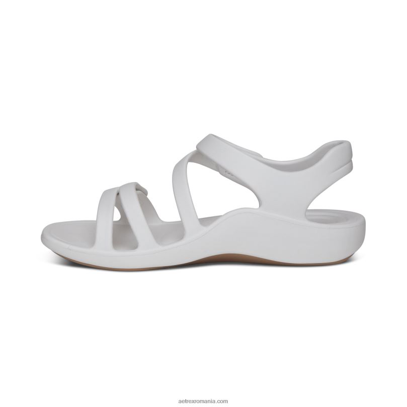 sandale sport jillian femei Aetrex alb 2BV6V164