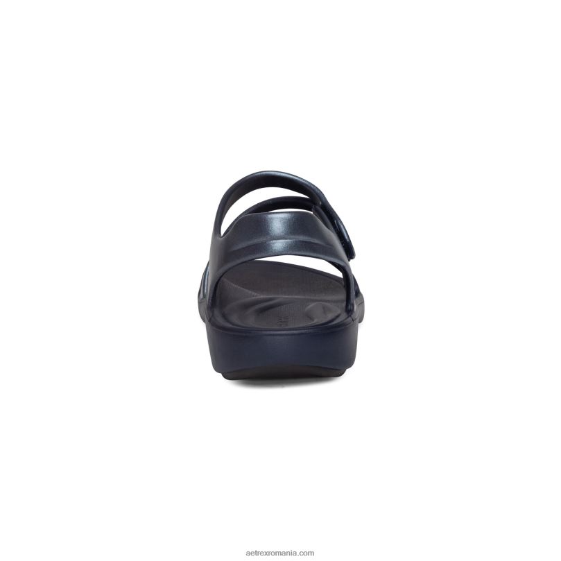 sandale sport jillian femei Aetrex bleumarin strălucitor 2BV6V63