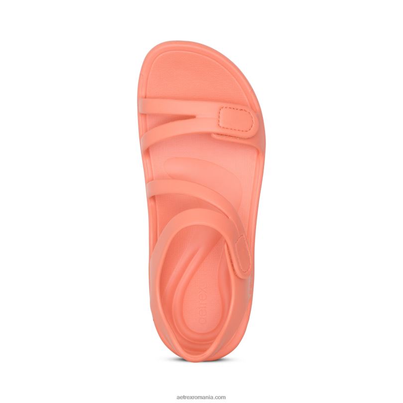 sandale sport jillian femei Aetrex coral 2BV6V208