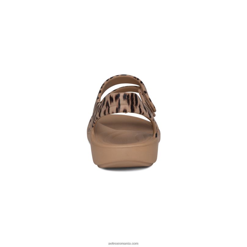 sandale sport jillian femei Aetrex leopard 2BV6V146