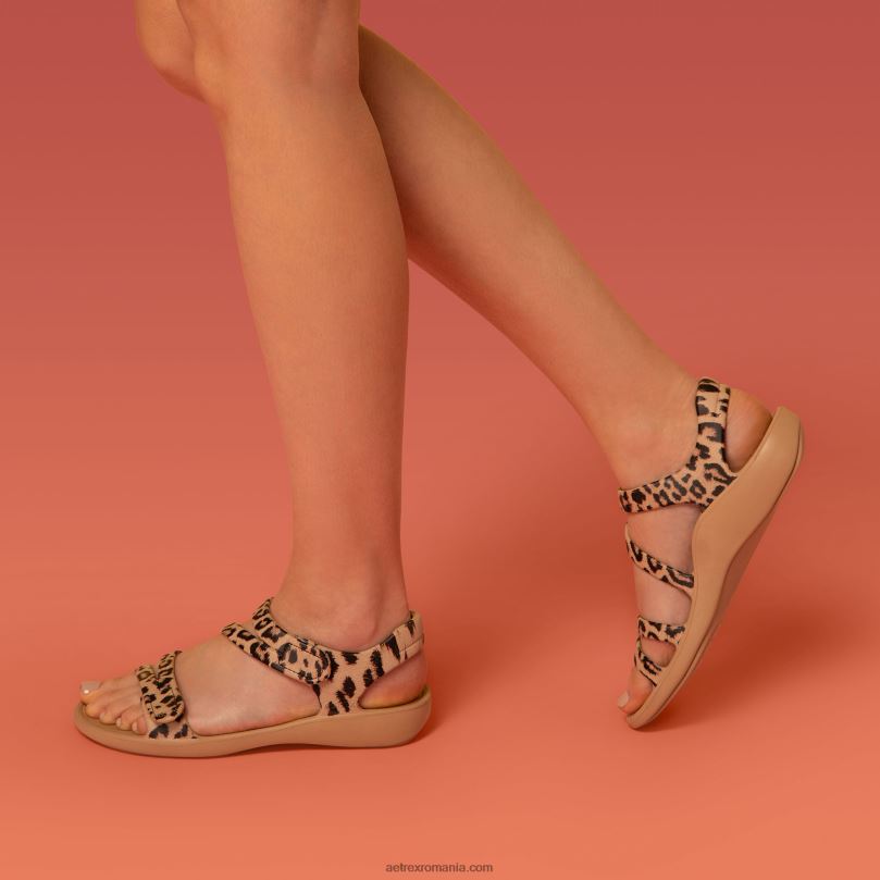 sandale sport jillian femei Aetrex leopard 2BV6V146
