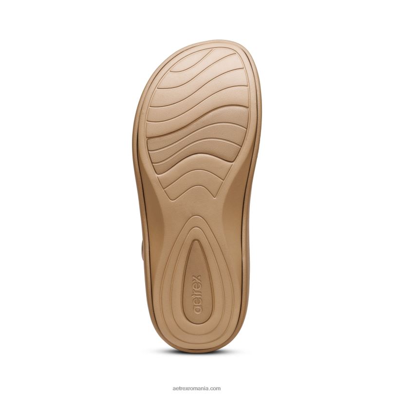 sandale sport jillian femei Aetrex Șampanie 2BV6V307