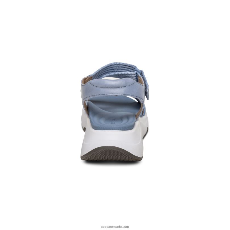 sandale sport reglabile marz femei Aetrex albastru 2BV6V243