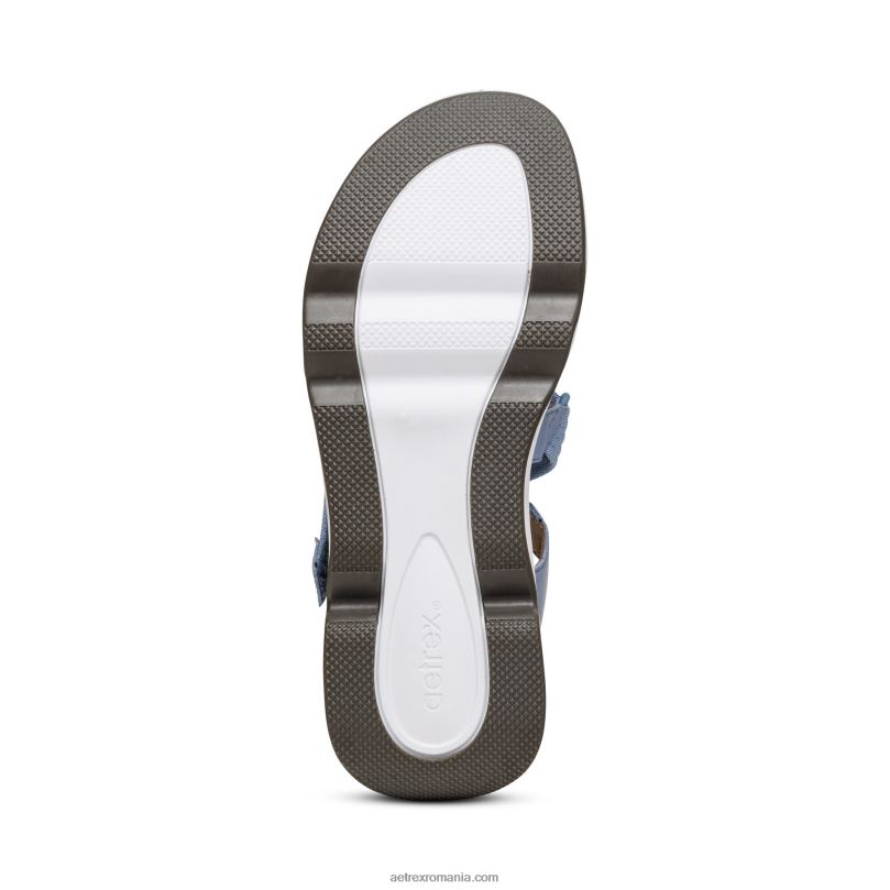 sandale sport reglabile marz femei Aetrex albastru 2BV6V243