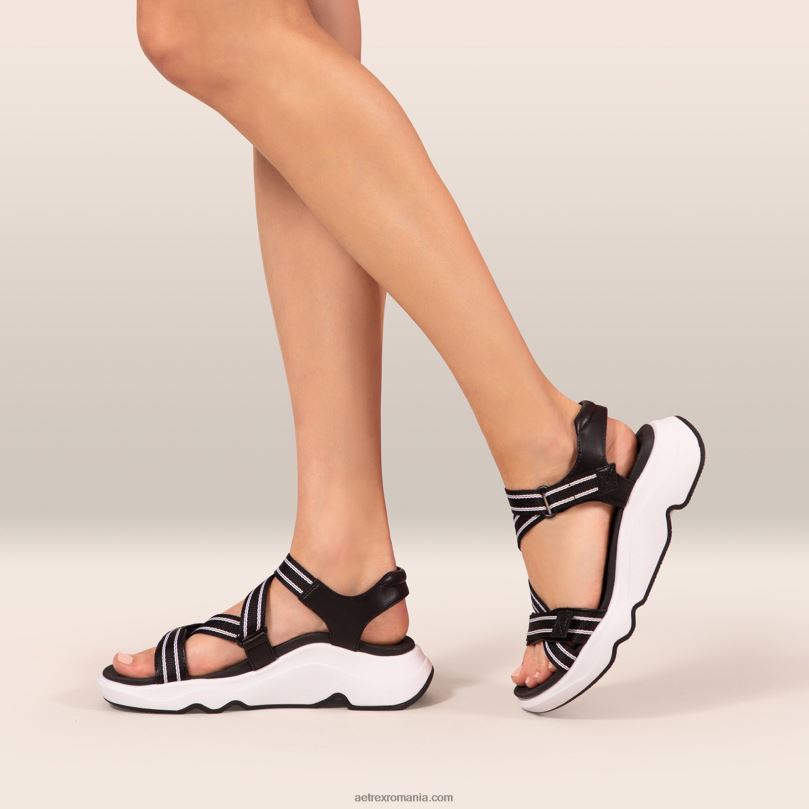 sandale sport reglabile marz femei Aetrex negru 2BV6V294
