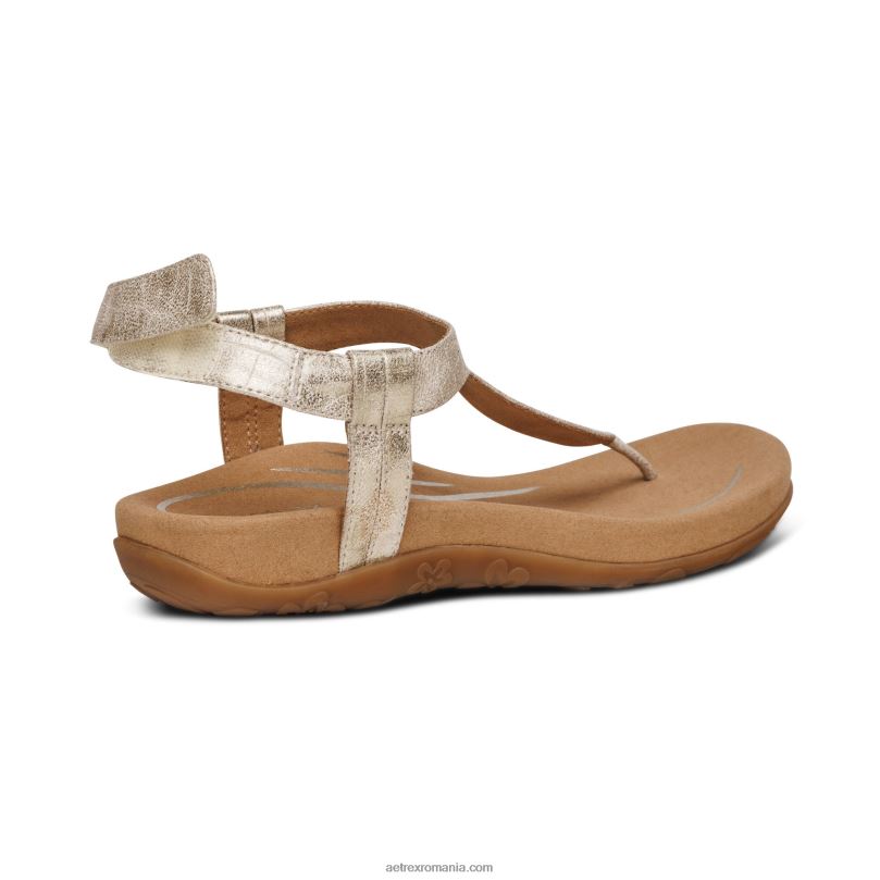 sandale tanga jane femei Aetrex aur 2BV6V250