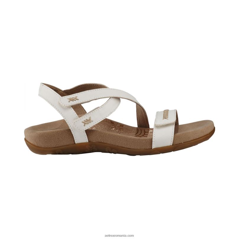 sandală gabby cu bretele reglabile femei Aetrex alb 2BV6V15