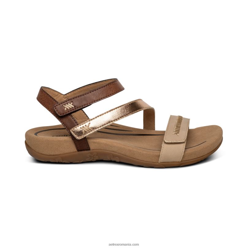 sandală gabby cu bretele reglabile femei Aetrex multi neutru 2BV6V194