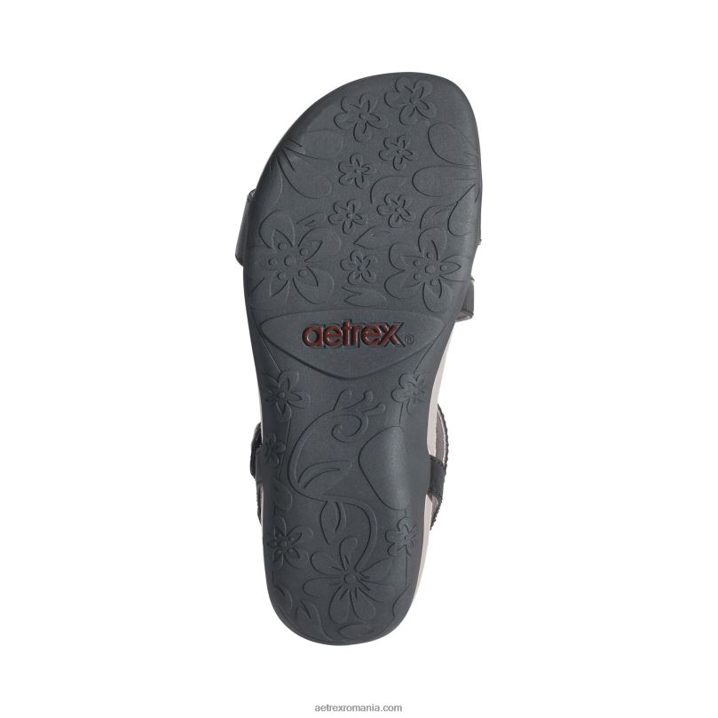 sandală gabby cu bretele reglabile femei Aetrex negru 2BV6V10