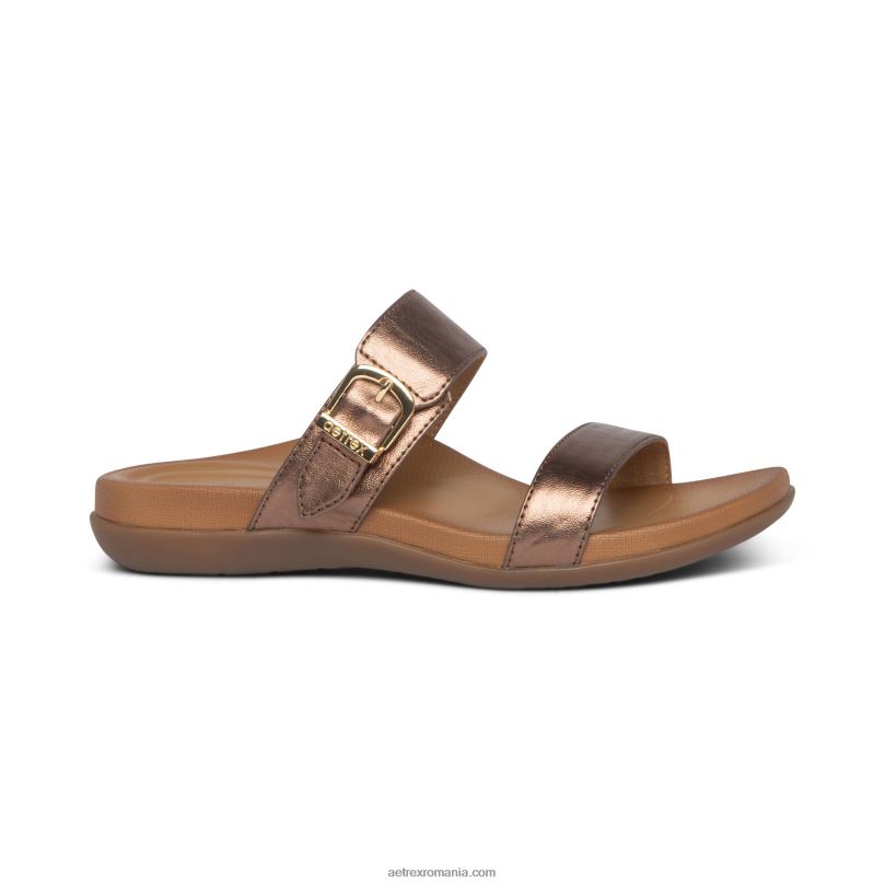 sandală mimi de susținere a arcului femei Aetrex bronz 2BV6V68