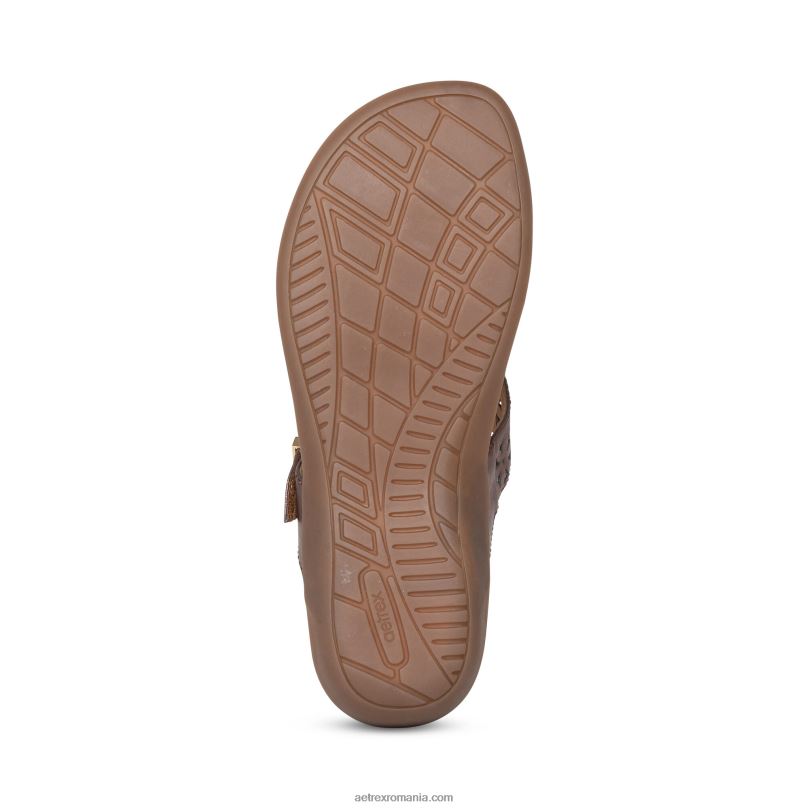 sandală tanga reglabilă rita femei Aetrex bronz 2BV6V51