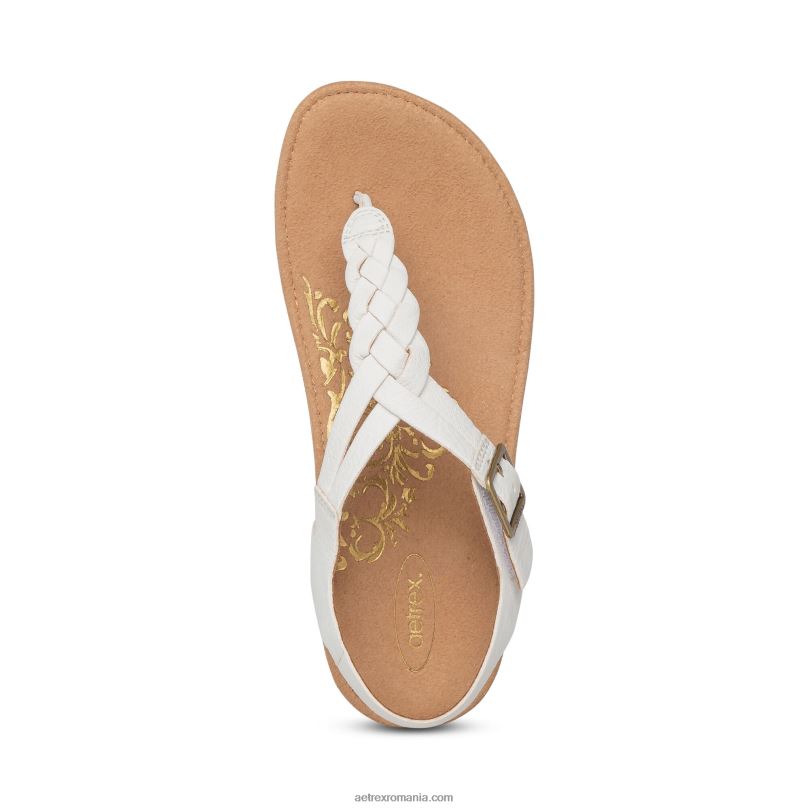 tanga ajustabilă harper femei Aetrex alb 2BV6V260