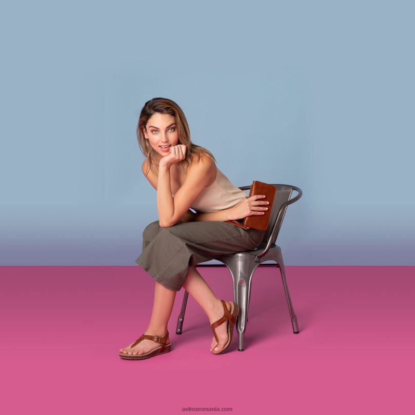 tanga ajustabilă harper femei Aetrex coniac 2BV6V40