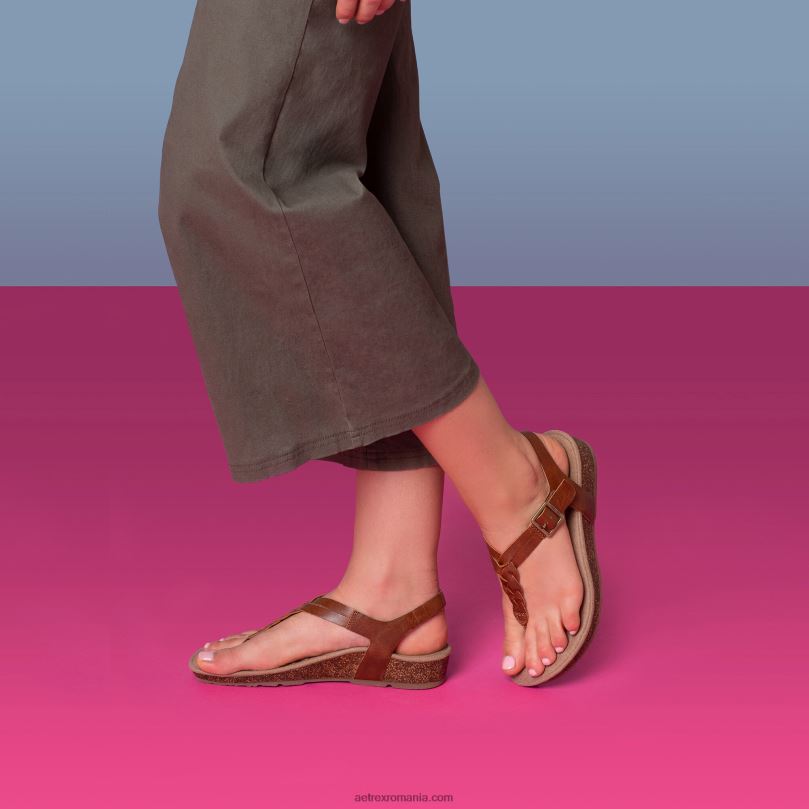 tanga ajustabilă harper femei Aetrex coniac 2BV6V40