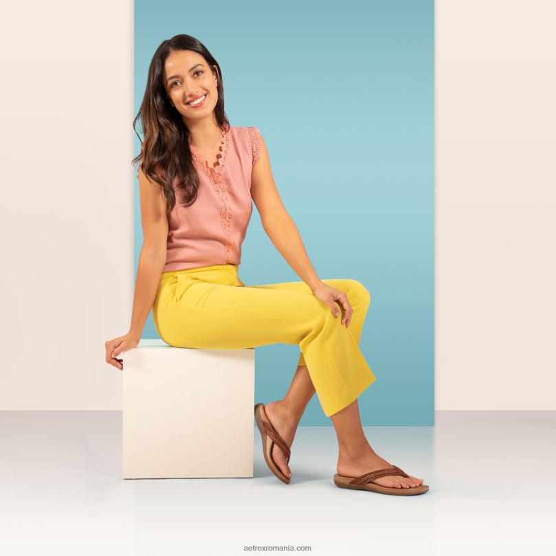 tanga împletită emmy femei Aetrex maro 2BV6V131