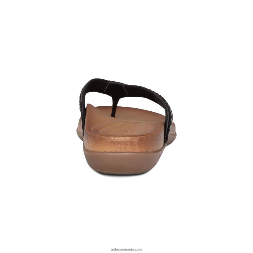 tanga împletită emmy femei Aetrex negru 2BV6V167