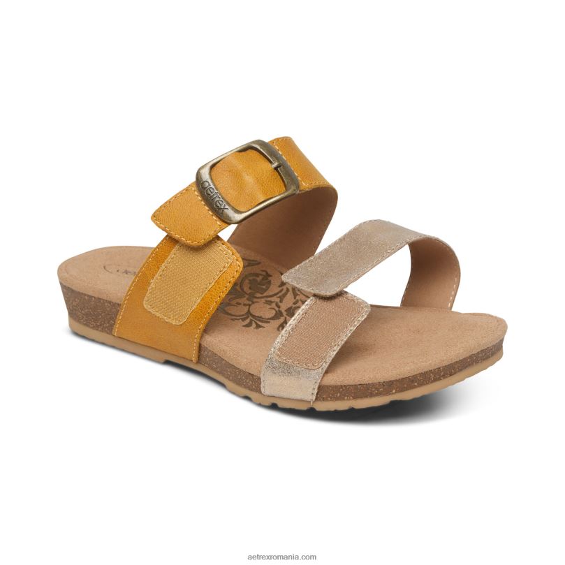 tobogan reglabil cu margaretă femei Aetrex floarea soarelui 2BV6V129