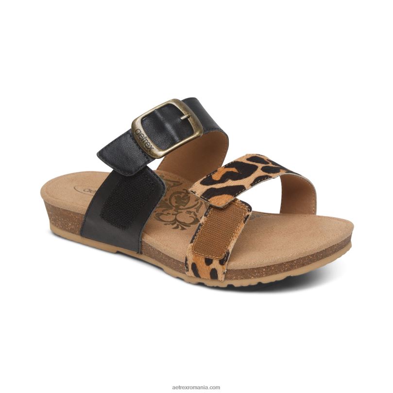 tobogan reglabil cu margaretă femei Aetrex leopard 2BV6V128
