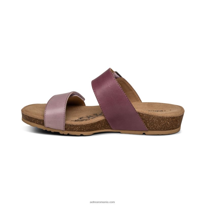 tobogan reglabil cu margaretă femei Aetrex liliac 2BV6V224