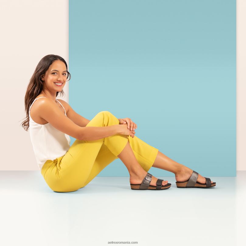 tobogan reglabil cu margaretă femei Aetrex liliac 2BV6V224