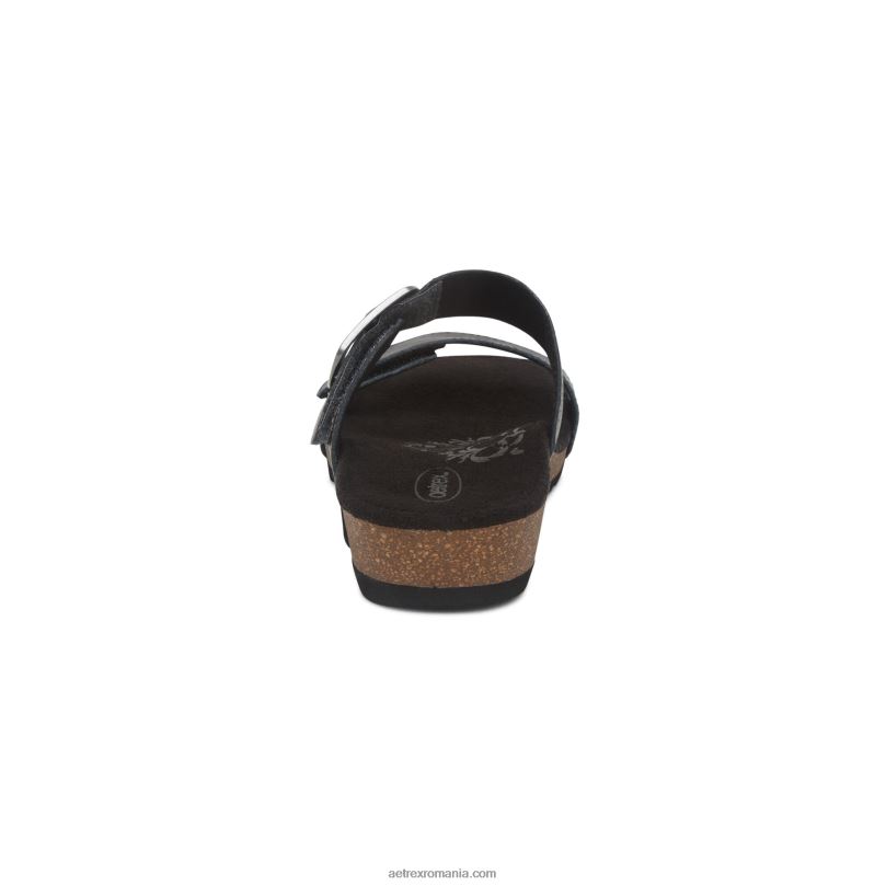 tobogan reglabil cu margaretă femei Aetrex negru 2BV6V66
