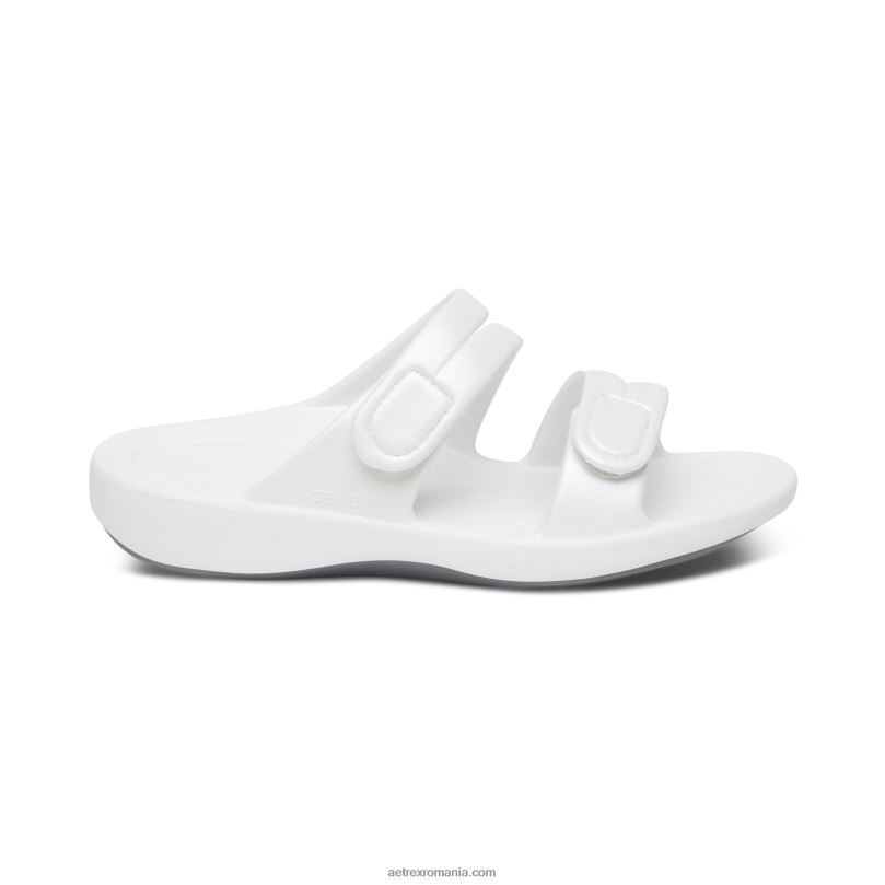 tobogan sport janey femei Aetrex alb 2BV6V80