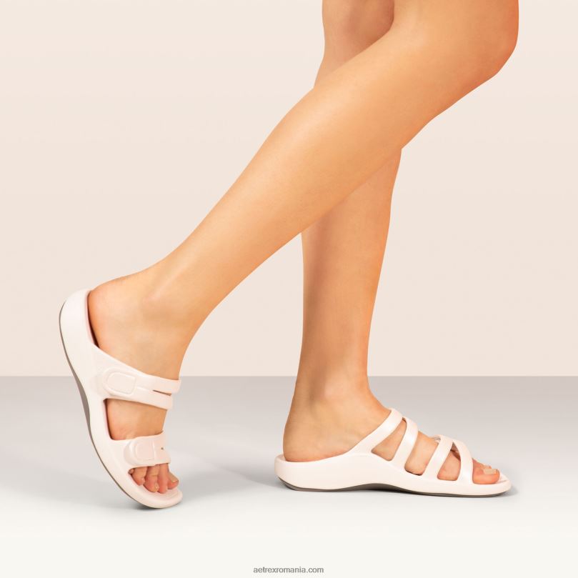 tobogan sport janey femei Aetrex alb 2BV6V80