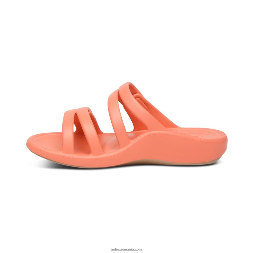 tobogan sport janey femei Aetrex coral 2BV6V48