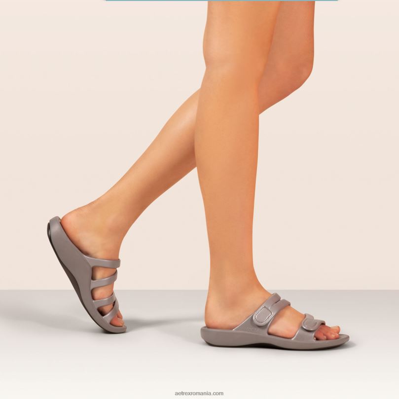 tobogan sport janey femei Aetrex gri 2BV6V163