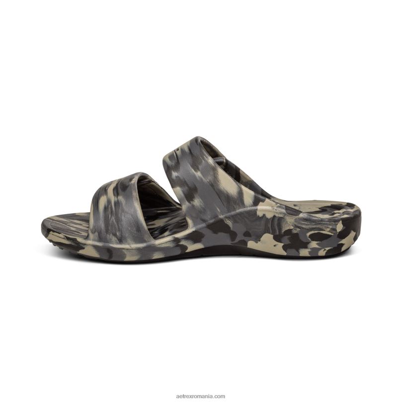 tobogane ortetice milos bărbați Aetrex camuflaj verde 2BV6V318