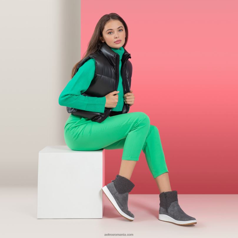 winnie boot femei Aetrex cărbune 2BV6V142